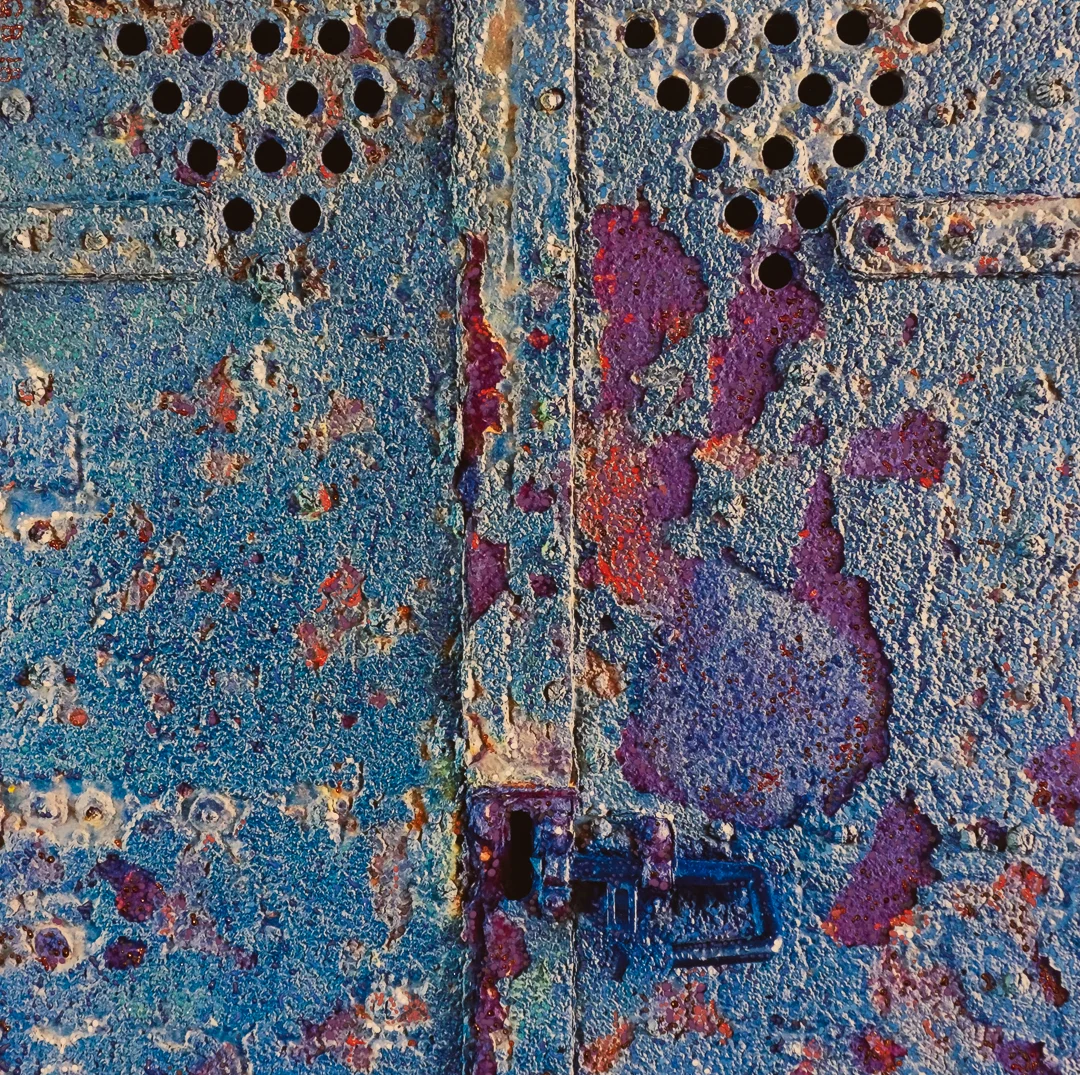 #13 Acrylic on photo, 12X12