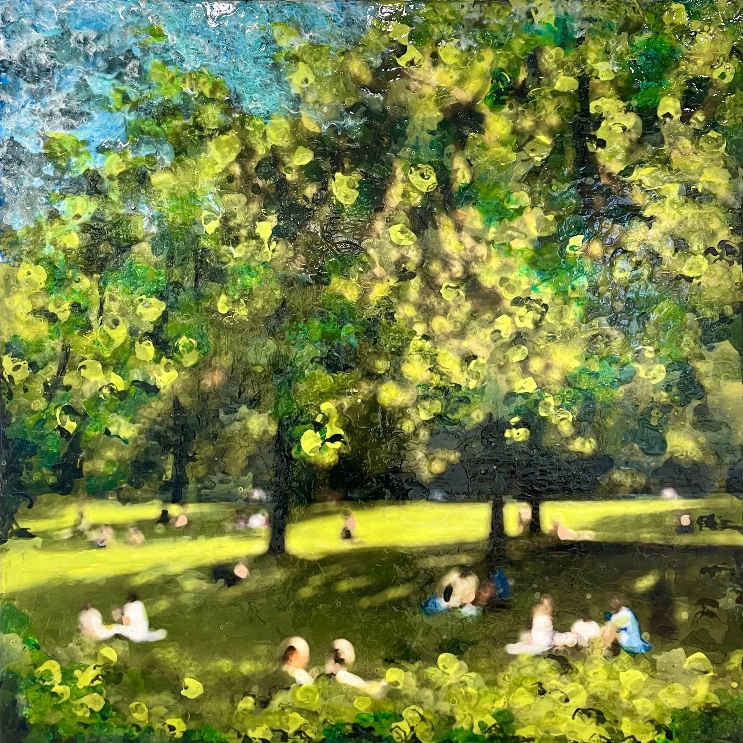 Le Déjeuner sur L'Herbe, Parc Monceau, Paris (my homage to Manet & Monet, October 2024).