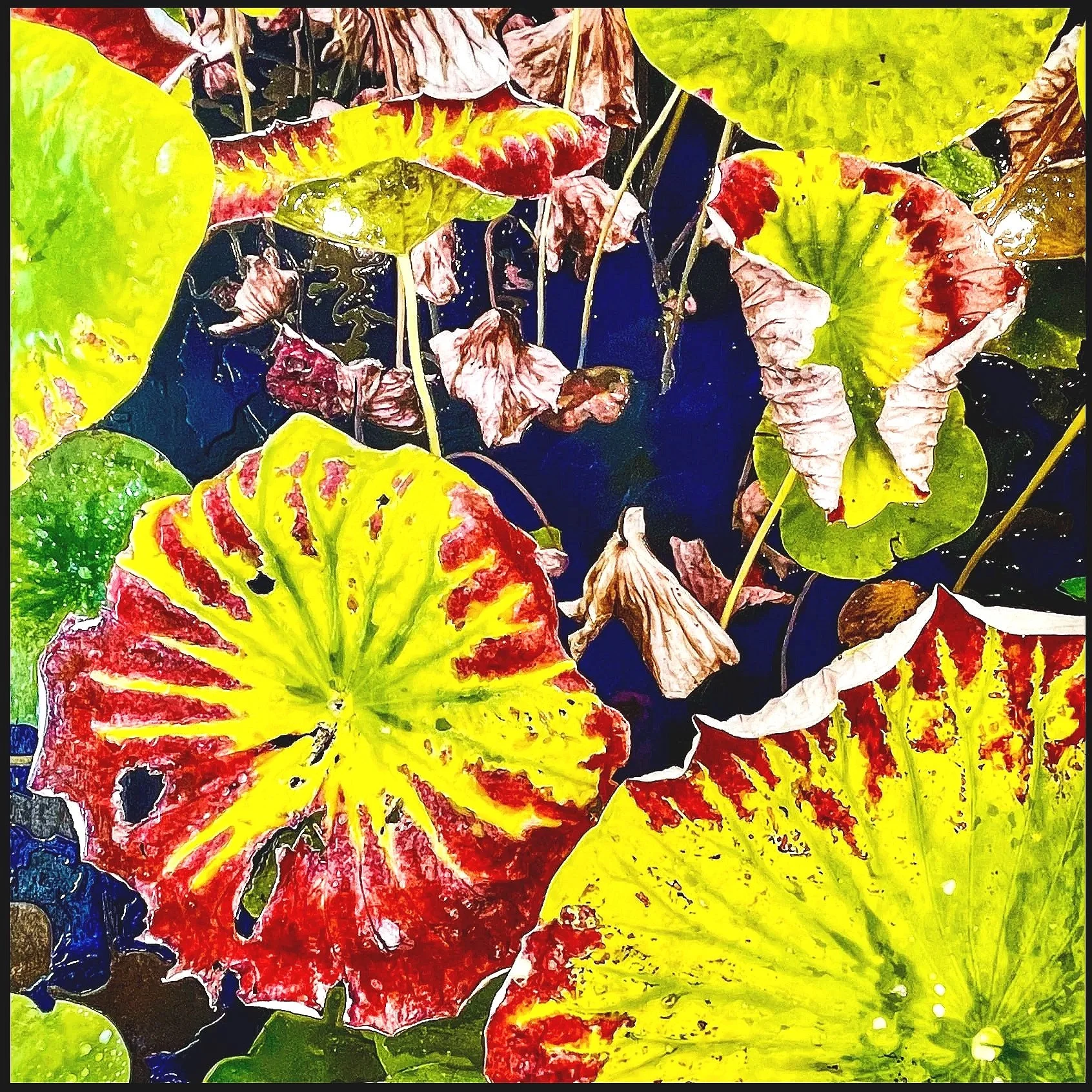 Lotus Pond, Kyoto (Japan)