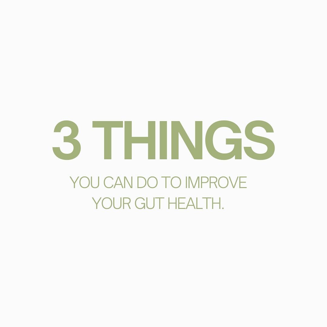 Your gut health impacts so many aspects of your health, such as digestion, nutrient absorption, immune function, mental health, skin health, inflammation, and even chronic disease. And here are three simple things you can start today to nourish your 