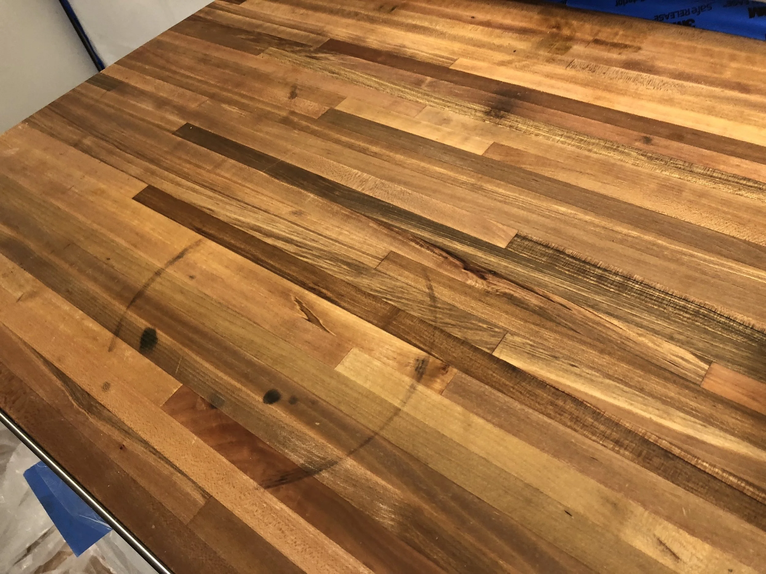 Refinishing Butcher Block Counters — Black Mountain HandyMan, LLC