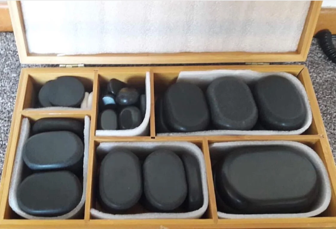 Hot stone massage set