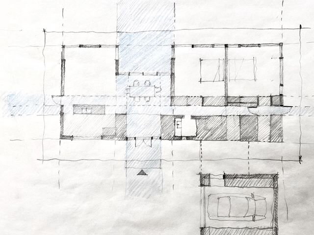 Very happy to be laying some graphite down this week with these old school conceptual drawings and studies for a custom house on the North slope of #Mosier in the #columbiarivergorge - #oregon .
.
.
.
#customhome #hiproof #nwregionalarchitecture #arc