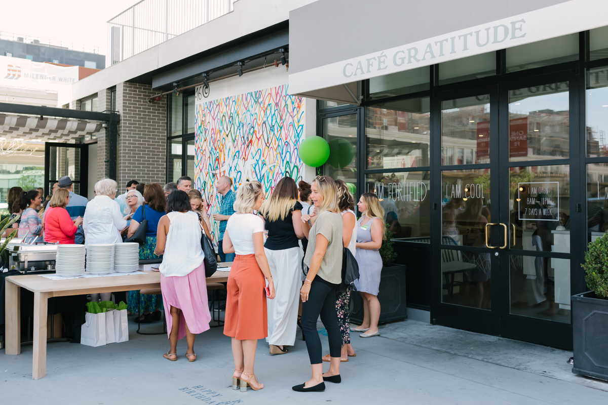 Prepaired wedding vendor event at Café Gratitude .