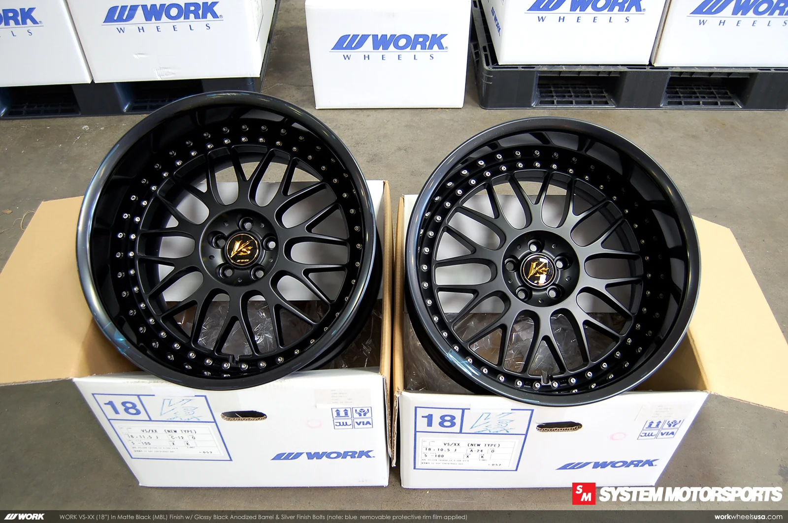 Work Wheels ALL Custom Face Finishes / Color Guide System Motorsports