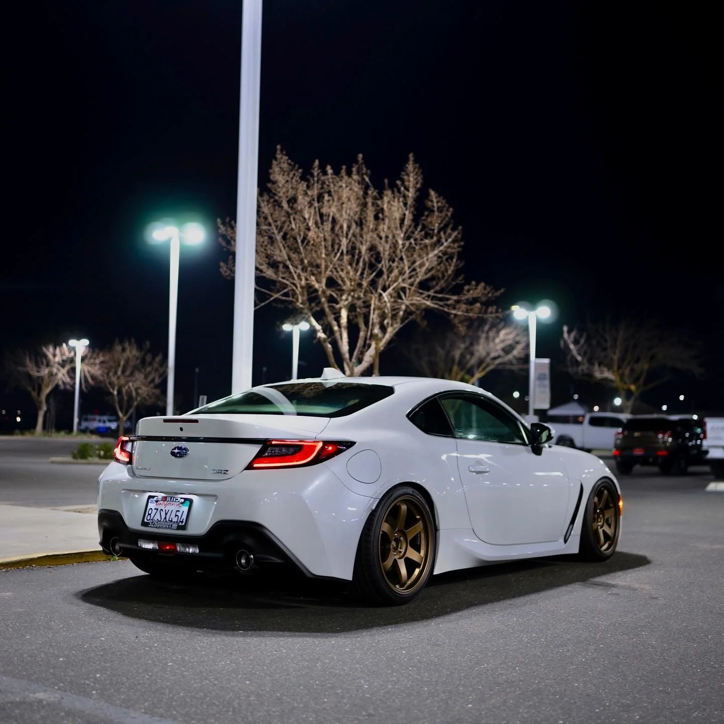 White Rims Gr86 GR86 Gen-2 + 18x9.5 TE37SL +40 w/ 245/35/18 - Toyota GR86, 86, FR-S and ...