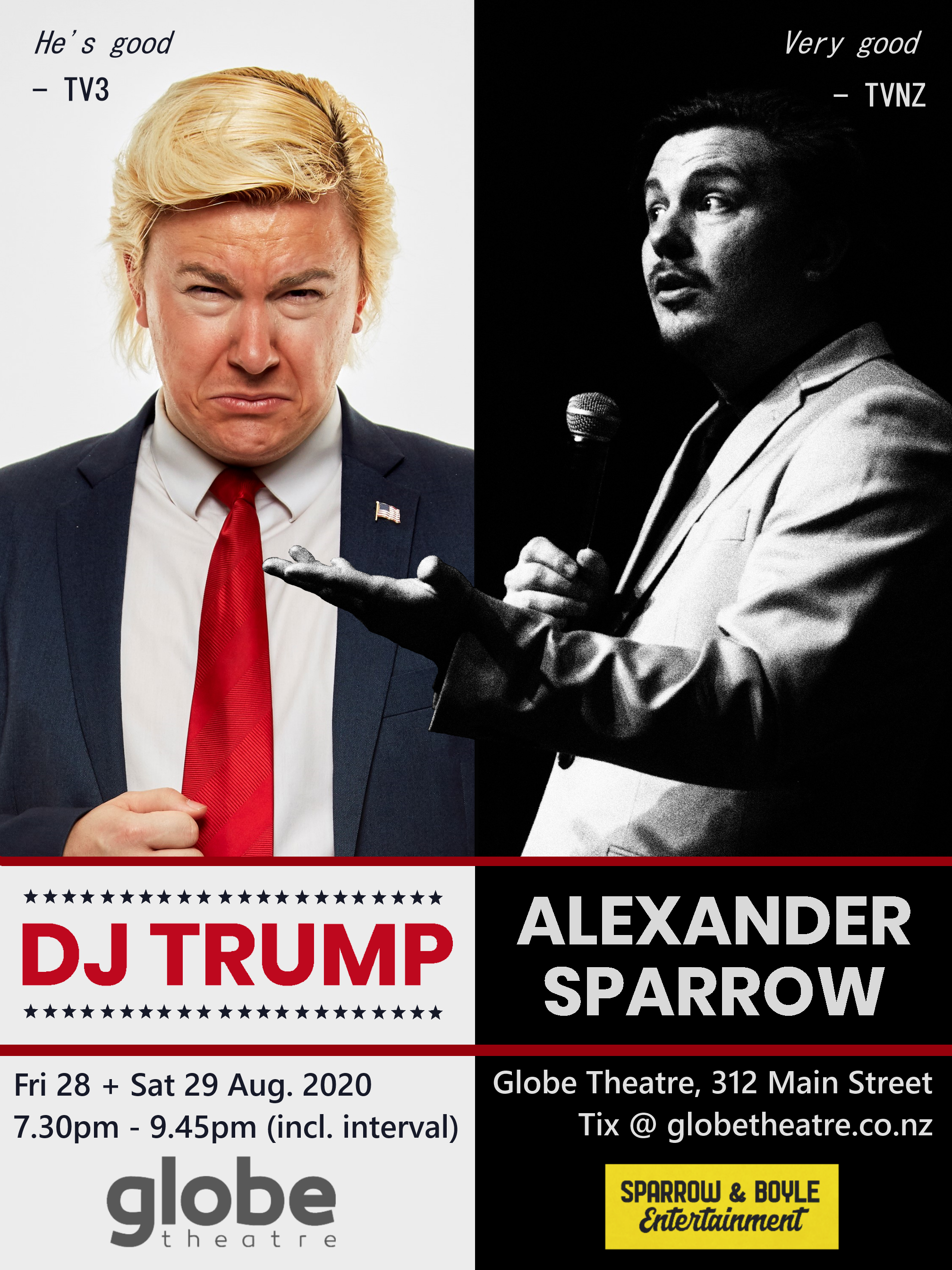 2020 DJ Trump and Alexander Sparrow Stand-Up Tour