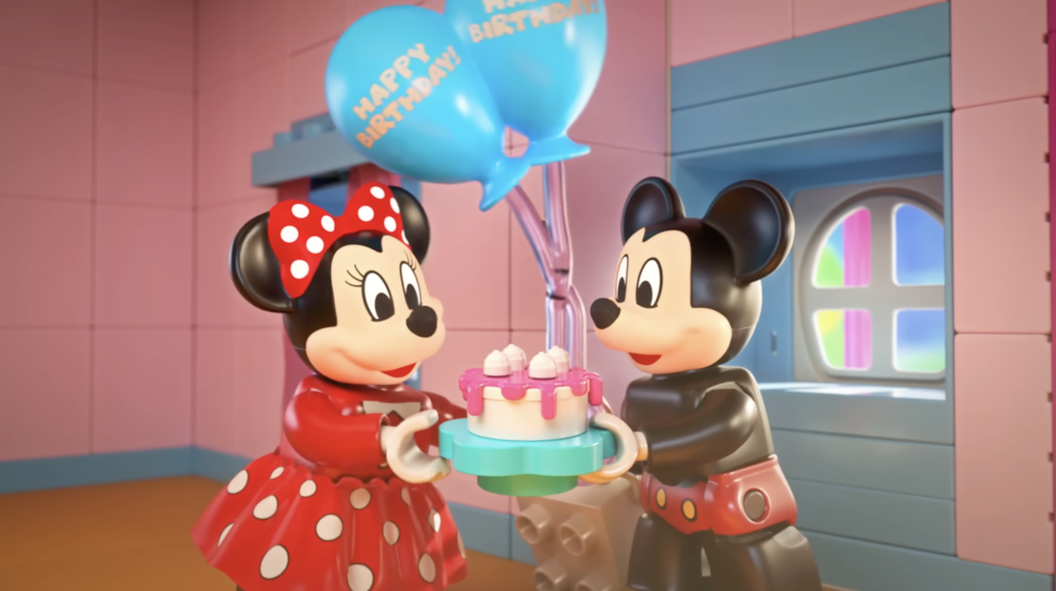 LEGO x DISNEY // Mickey & Minnie share a birthday. But no one ever celebrated her. So for their 90th, we remade the classic cartoon; 'The Birthday Party'. Only this time Minnie also gets her flowers.