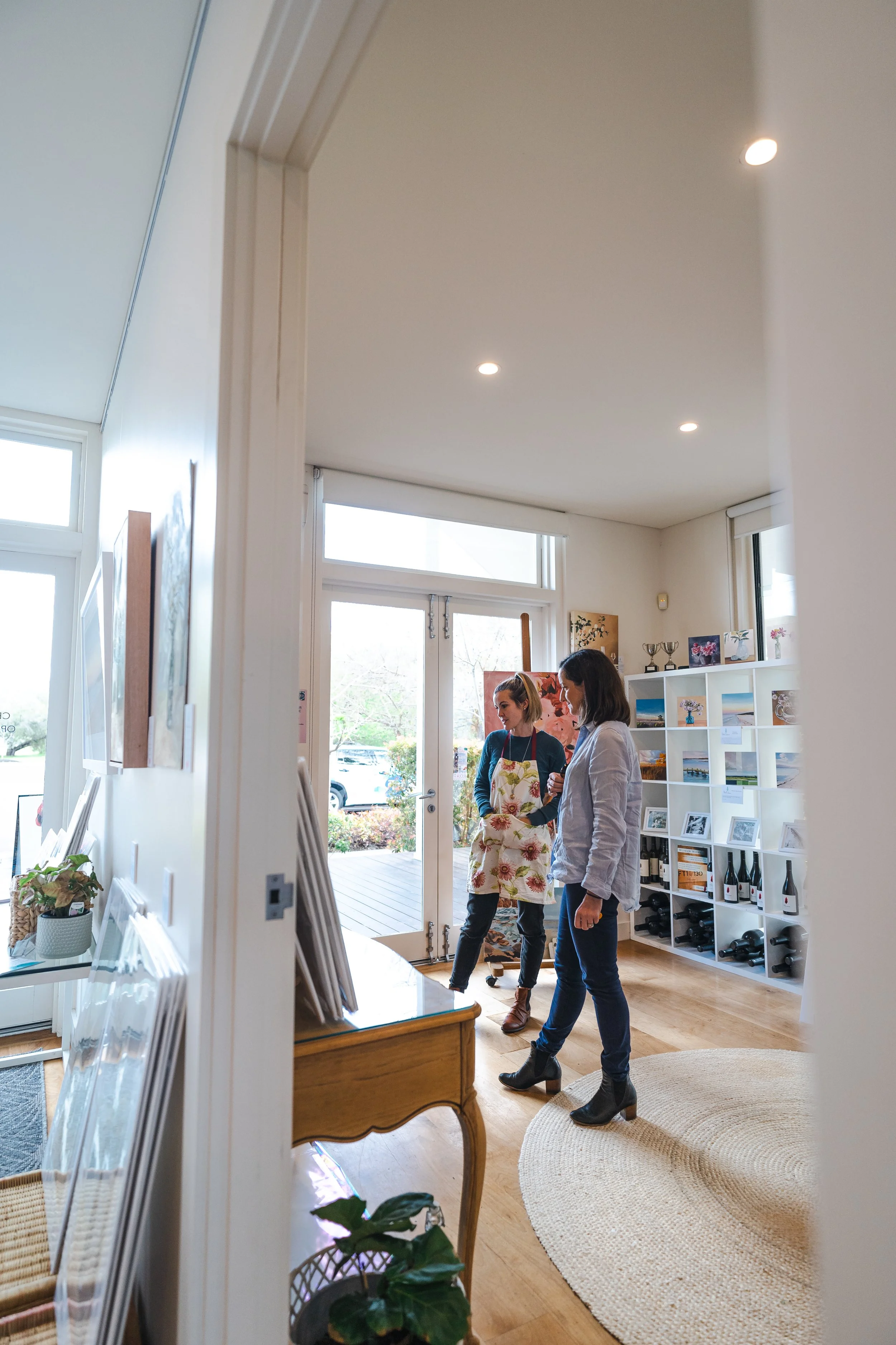 Dunsboorugh artist Heidi Emma Mullender at her studio at Flametree Wines.jpg