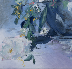 details of brushwork on Steely Blues.