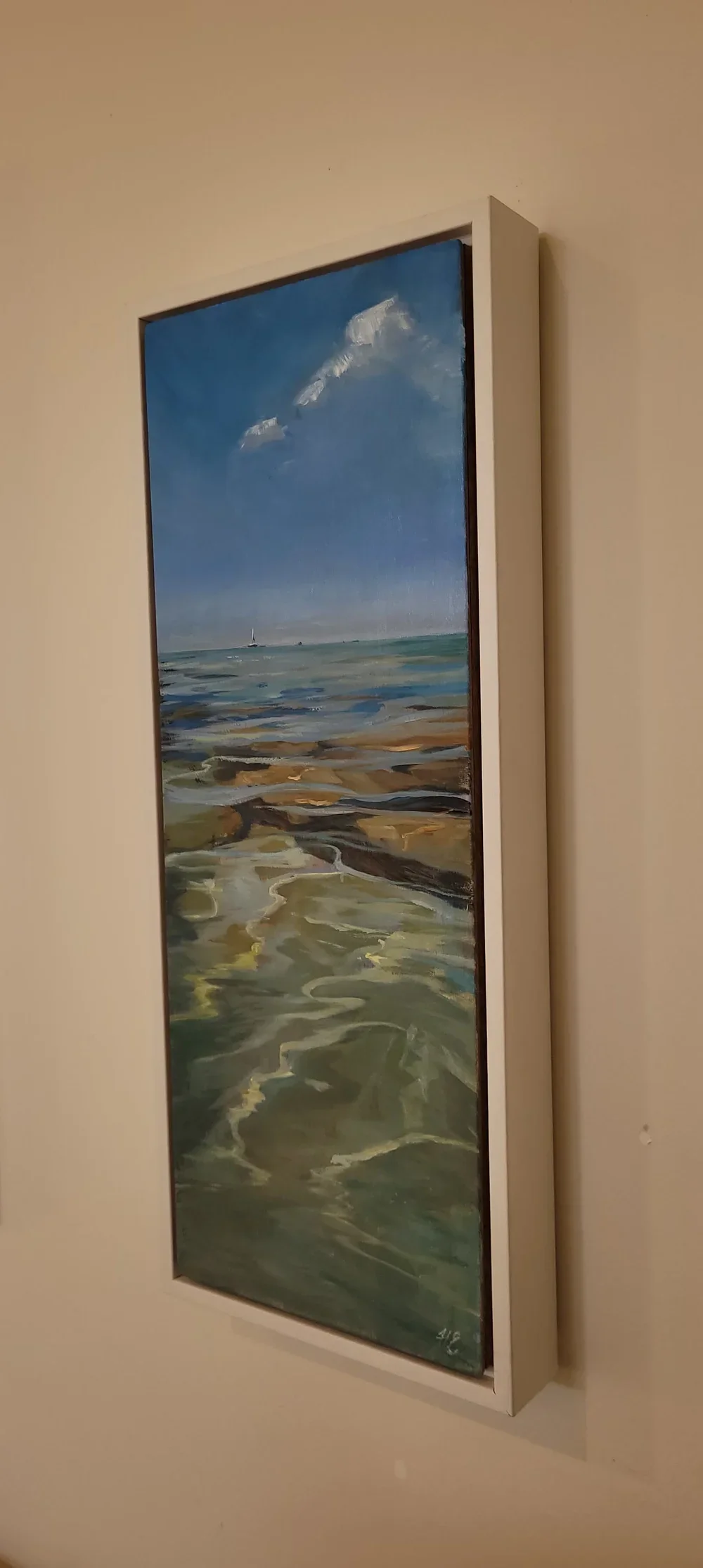 sie view of Great Day for a Sail framed in white with a shadow line.webp