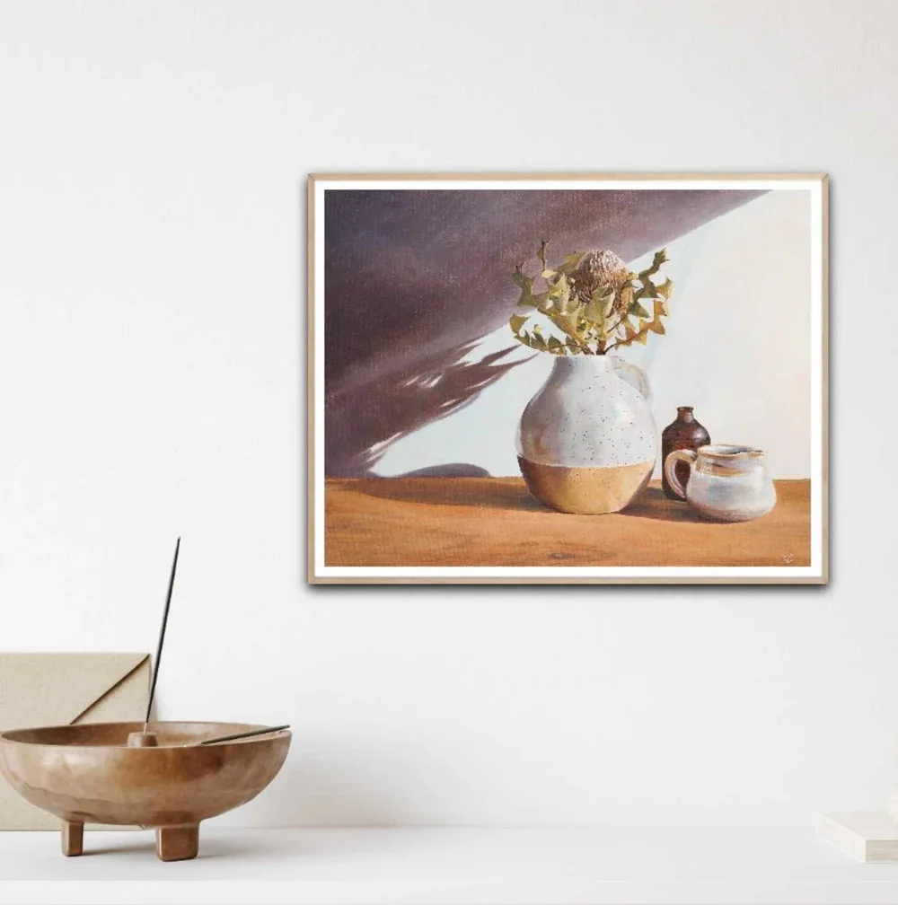 an example of how a framed paper print would look by Heidi Emma