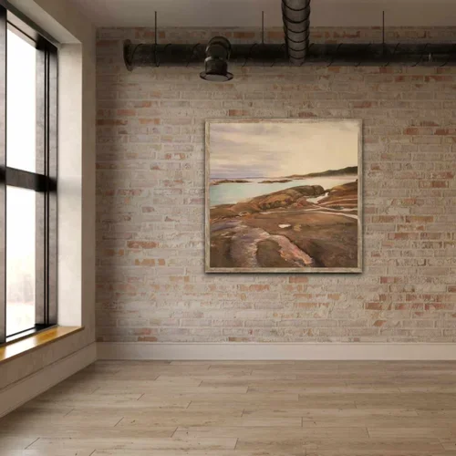 Original oil painting of a peaceful Western Australian cove by Australian artist Heidi Emma.