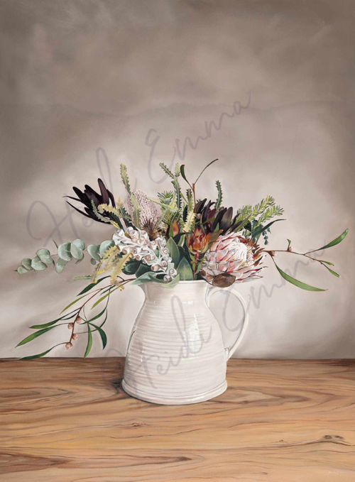 Full image of botanical still life by contemporary Australian artist Heidi Emma (Copy)