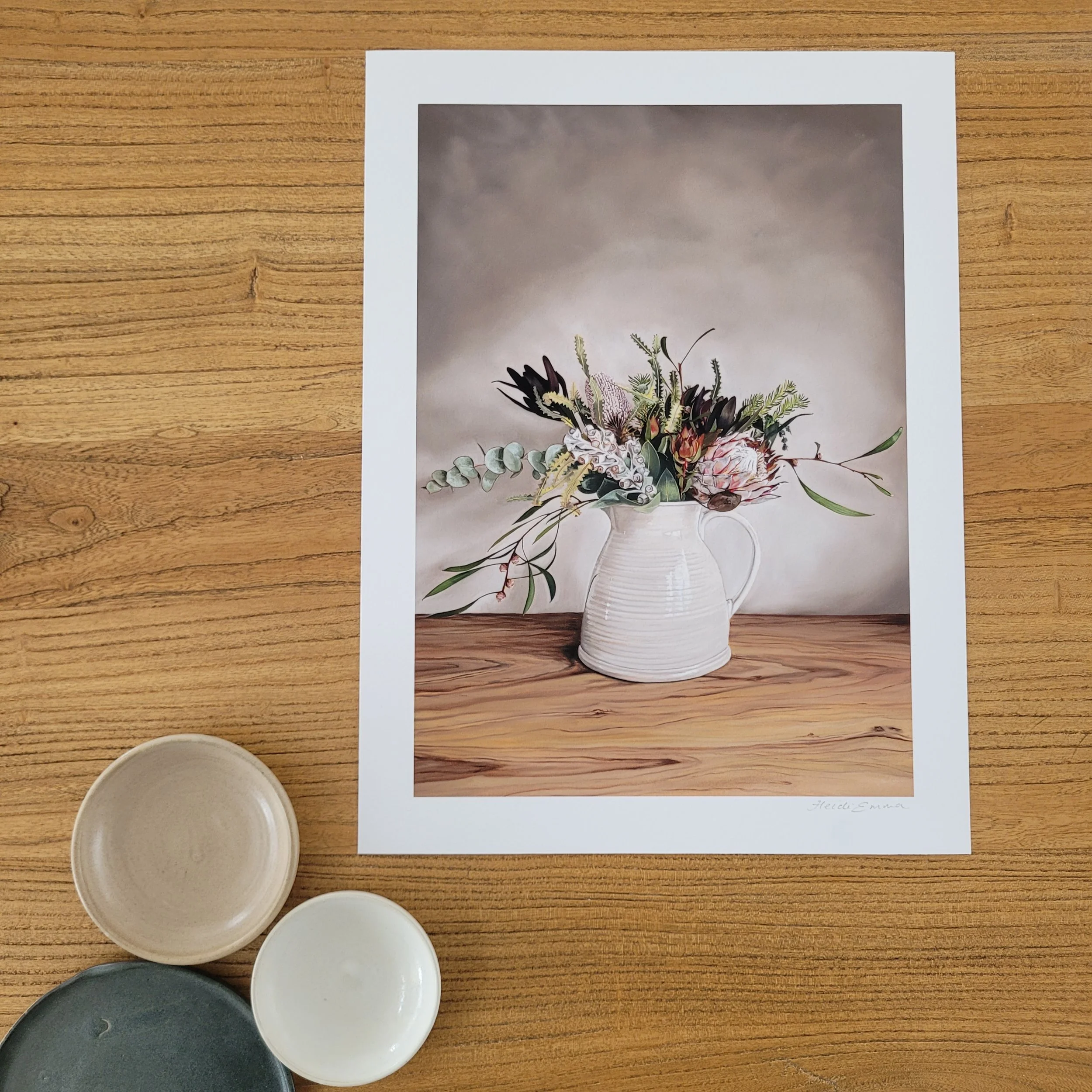 view of what a small paper print size of Ageless Beauty looks like