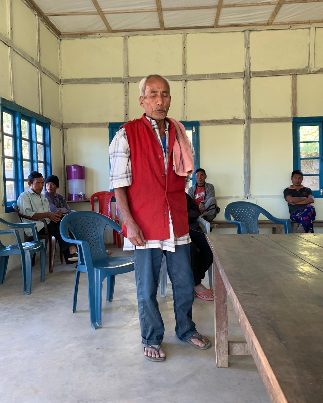Village elder describing the problem