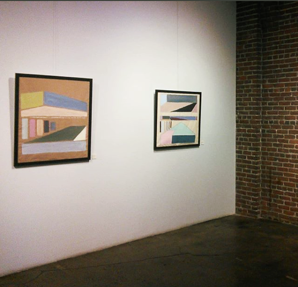 Two Paintings from the series "Constituents. The Transposition Of Establishment and Space" 2017