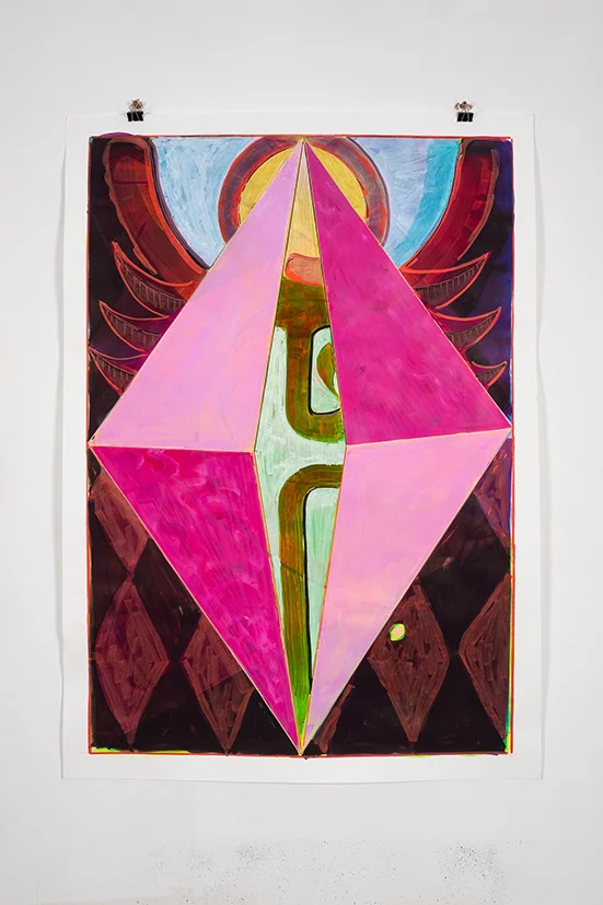 Lahaina Noon 2018 Mixed media on paper 140 x 100 cm