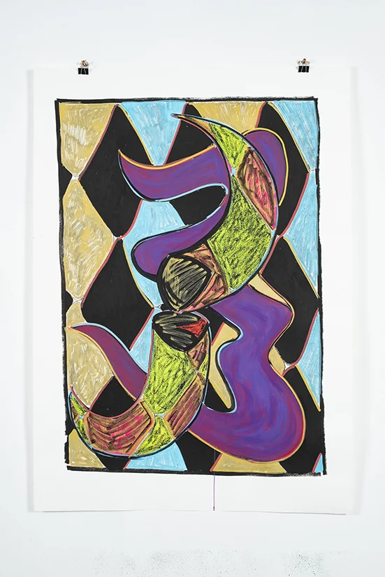 Mimesis 2018 Mixed media on paper 140 x 100 cm