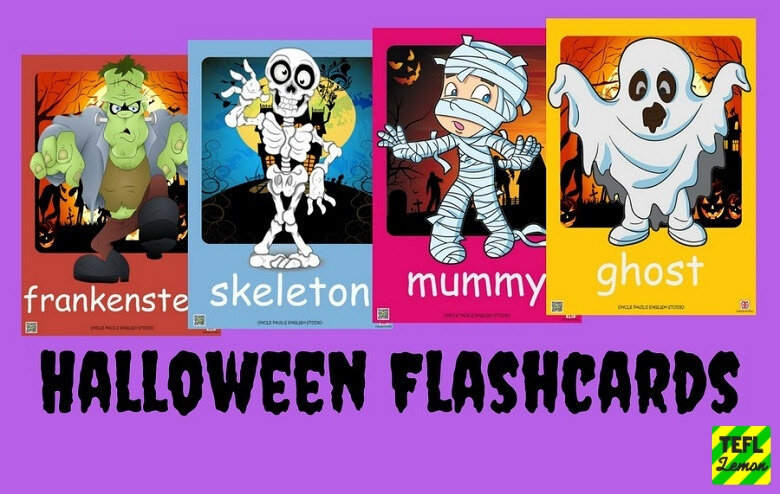 Free Halloween Esl Flashcards To Print Tefl Lemon Free Esl