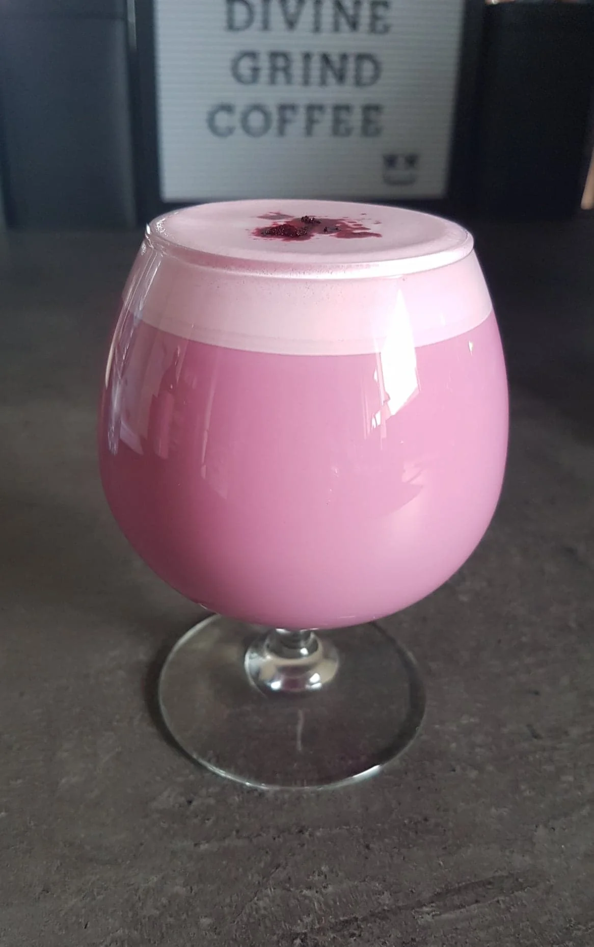 Strawberry Swoon Pink tea latte