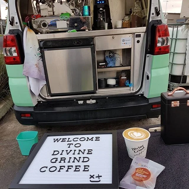 It's coffee time!!! Come down to Crown street, South Geelong. Outside Bellarine Brewing Co. Here for the next couple of hours.