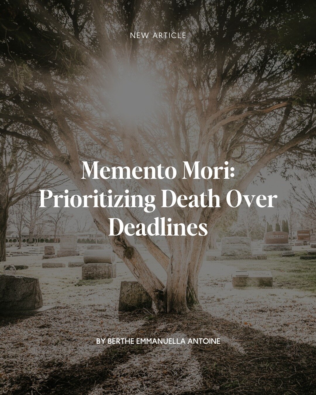 &ldquo;Certain career-defining moments may improve our character&mdash;or make us hasty and uncharitable with others. As we don&rsquo;t know how long we have on this earth, let us use our fragile mortality as something to make us more like Christ, es