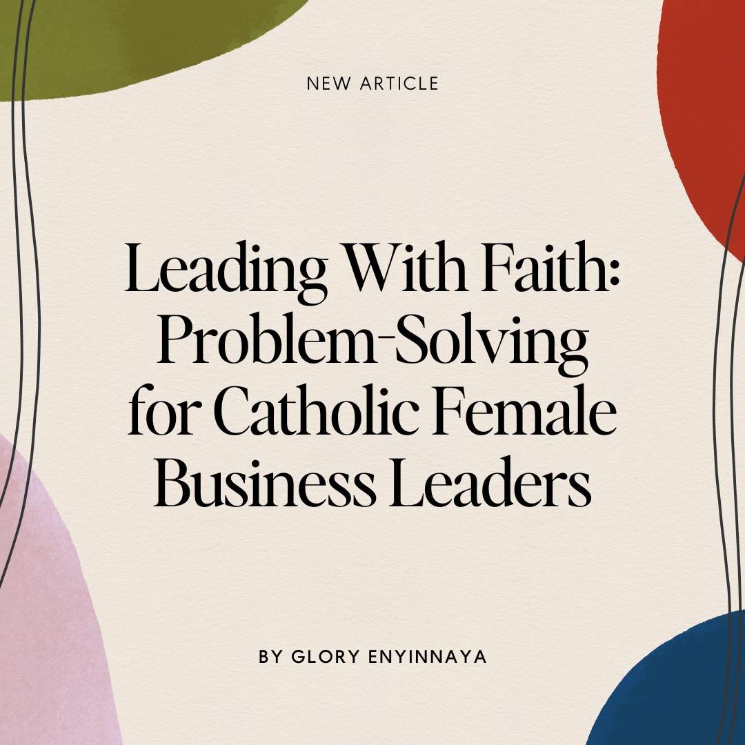 &ldquo;As Catholic female leaders, we&rsquo;re blessed with the gift of faith and reason. Our analytical abilities, honed through education and experience, equip us to understand complex problems and devise strategic solutions.&rdquo;

Read more from