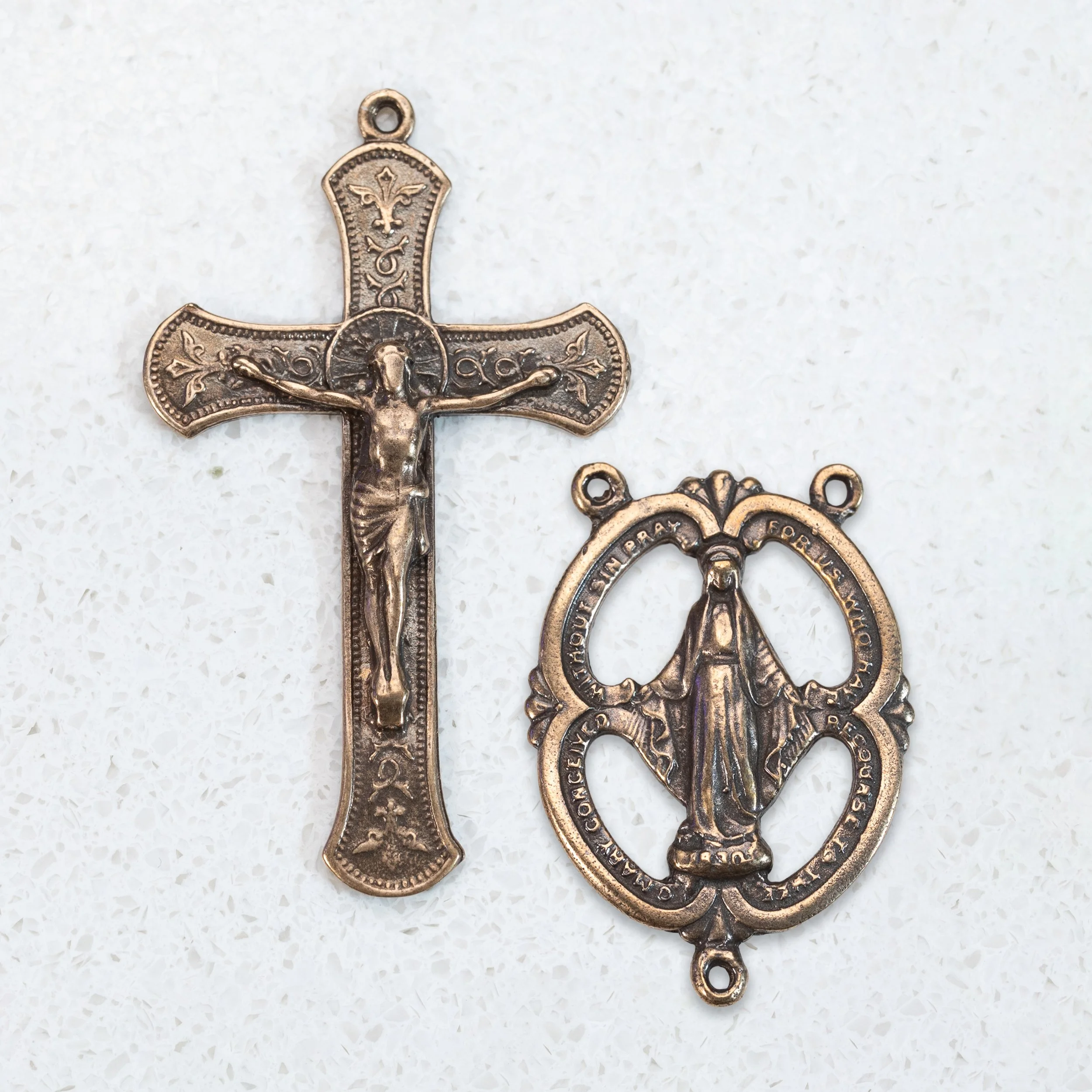 Bronze Rosary Medals