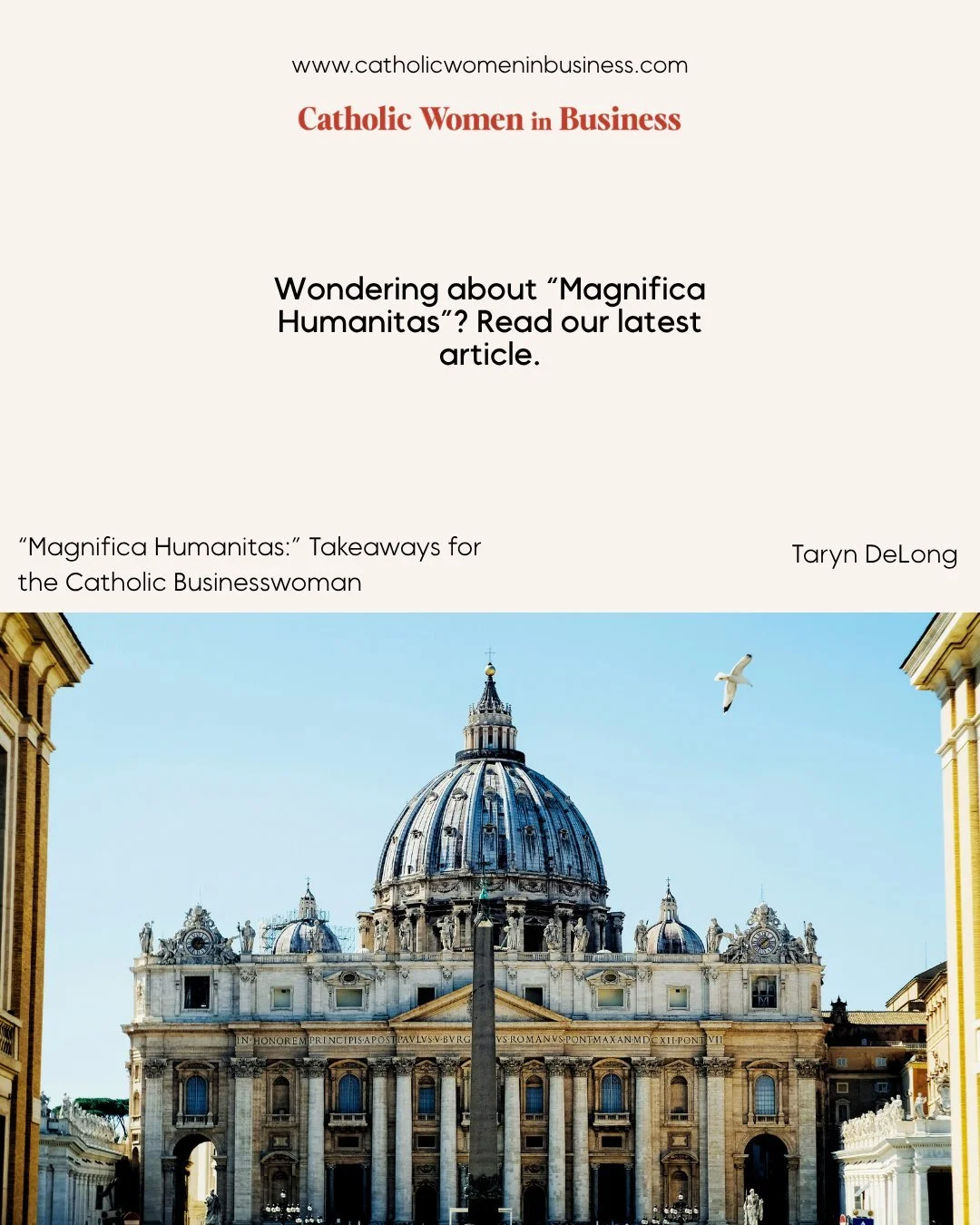 "Just over a year into the papacy of the first American pope, Pope Leo XIV has released his first encyclical: "Magnifica Humanitas" (&ldquo;Magnificent Humanity&rdquo;). Subtitled &ldquo;Safeguarding the Human Person in the Time of Art
