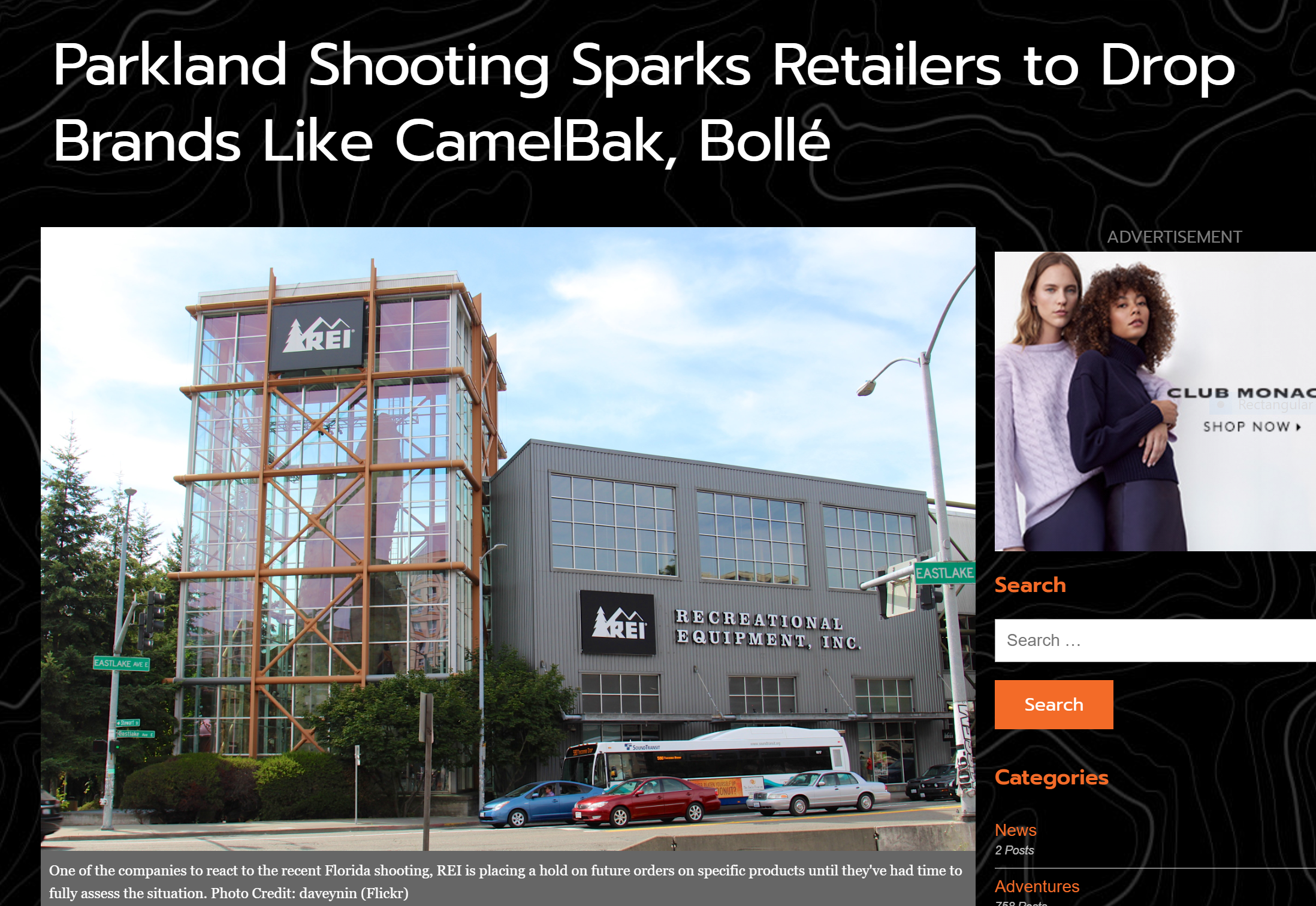 OutThere Colorado, "Parkland Shooting Sparks Retailers to Drop Brands Like CamelBak, Bolle"