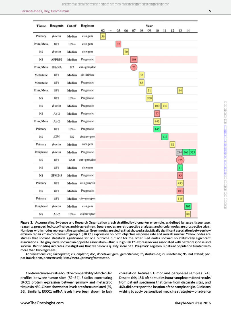 The Challenges of Validating in Precision Medicine: The Case of Excision Repair Cross‐Complement Group 1 Diagnostic Testing