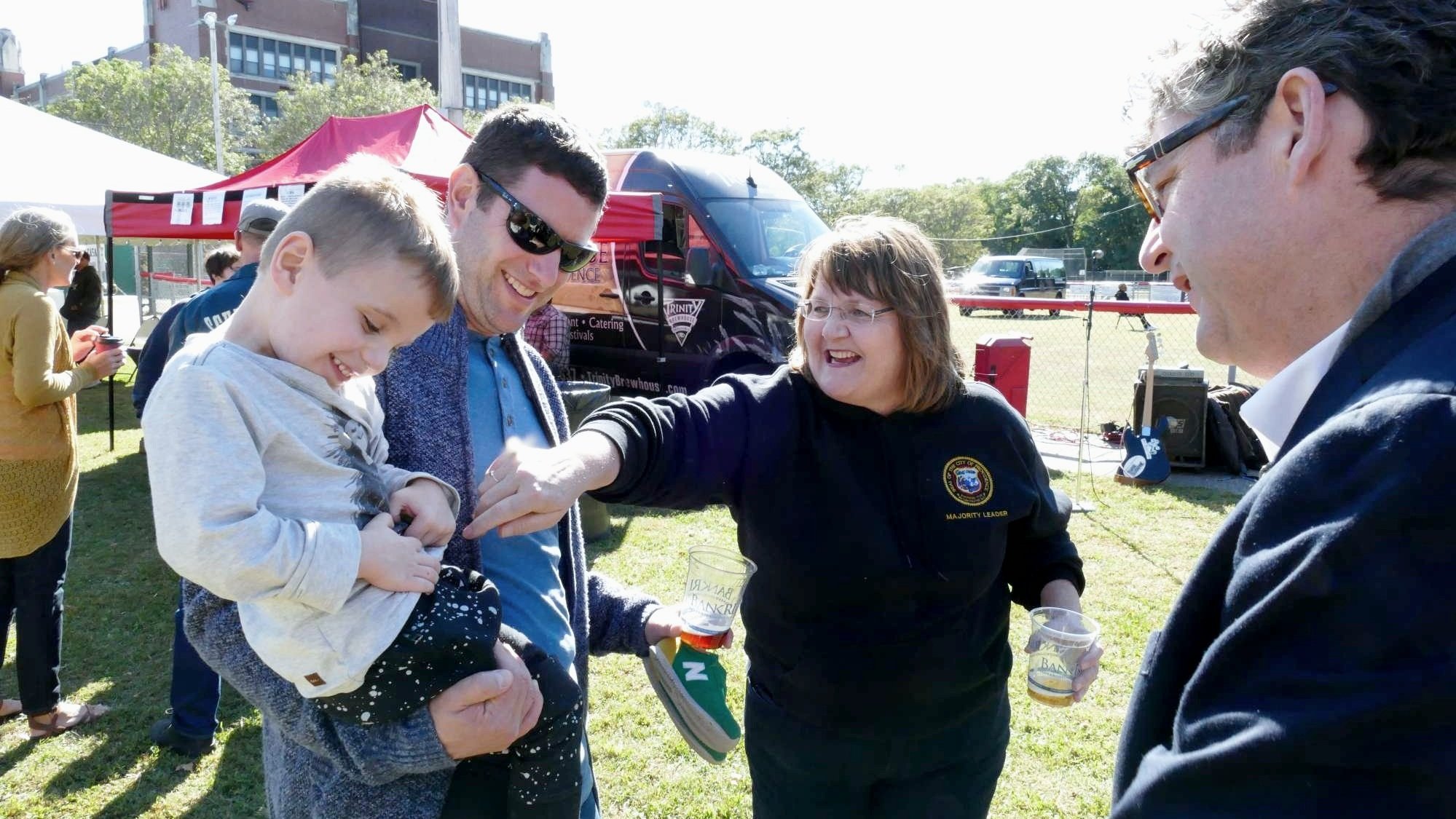 Meeting one of the Ward's younger constituents