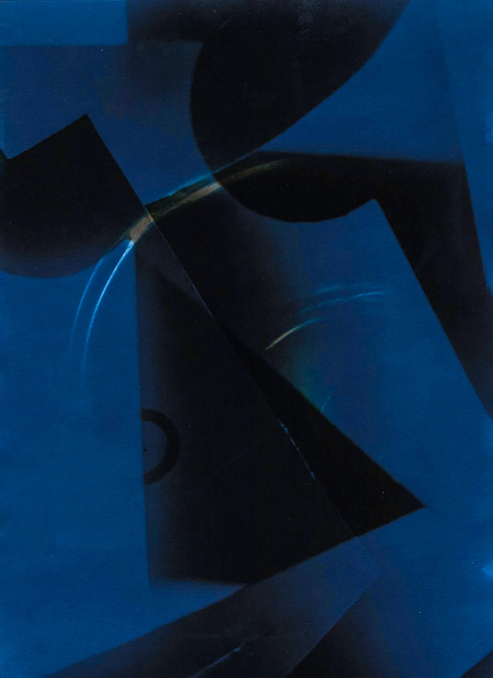 Cyanotype Abstract with overlay from Jaroslav Rossler, AKT, 1925
