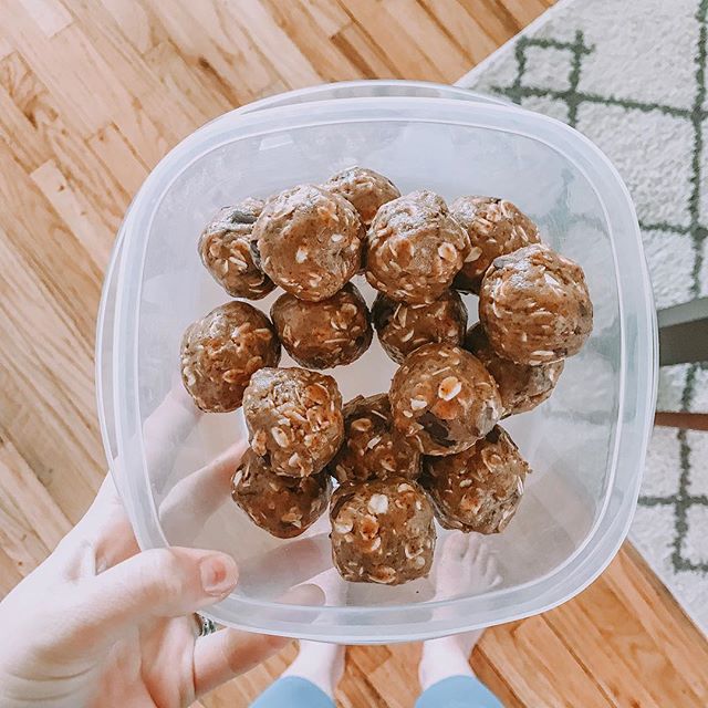 Bringing these &ldquo;power balls&rdquo; over to a new mama today! I love bringing snacks to new moms because let&rsquo;s be honest...the hunger is REAL. I just launched something pretty fun...50+ recipes for less than one night of take out. Curious?