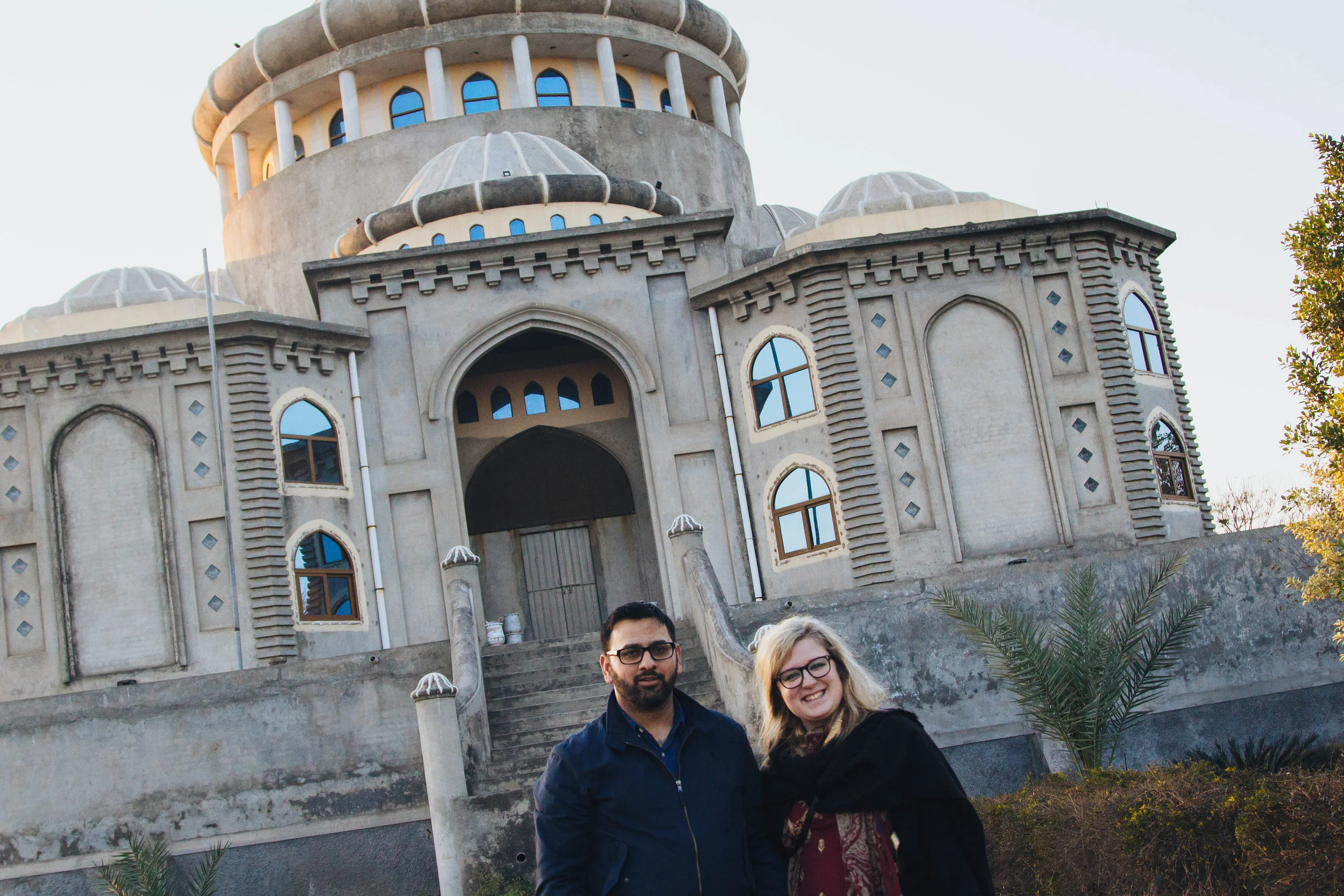 waji and i at akbar masjid, gujrat