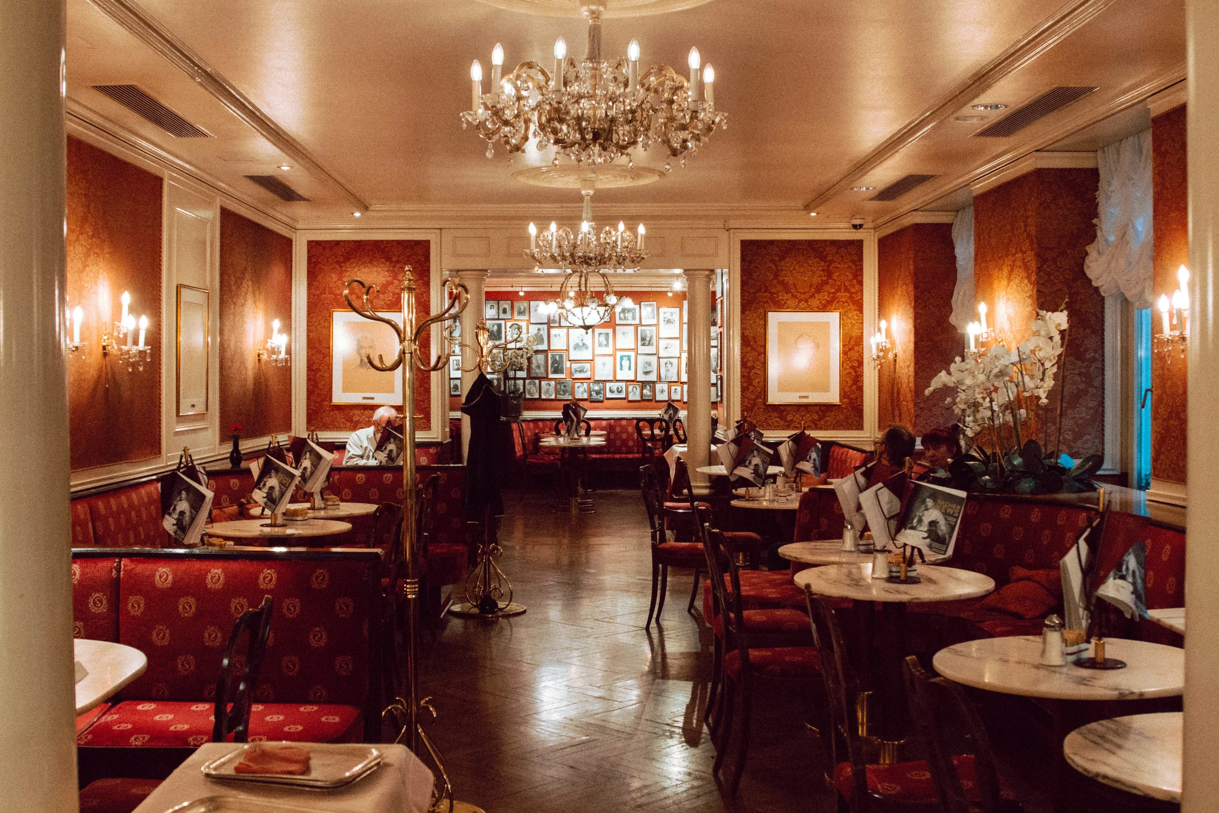 Cafe Sacher, something out of a Wes Anderson film.