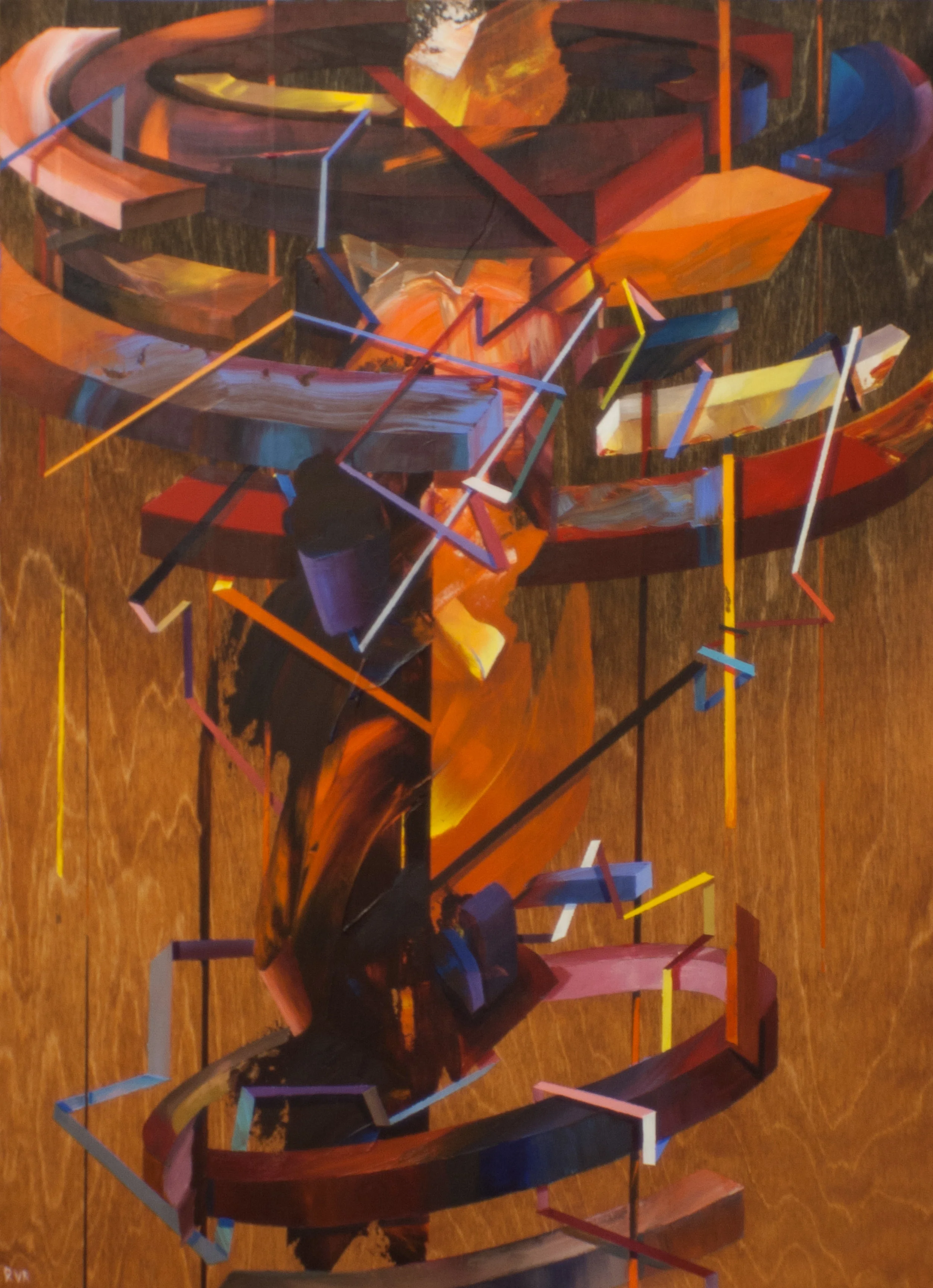 THE GREAT FILTER 18"x24". ACRYLIC ON WOOD (SOLD)