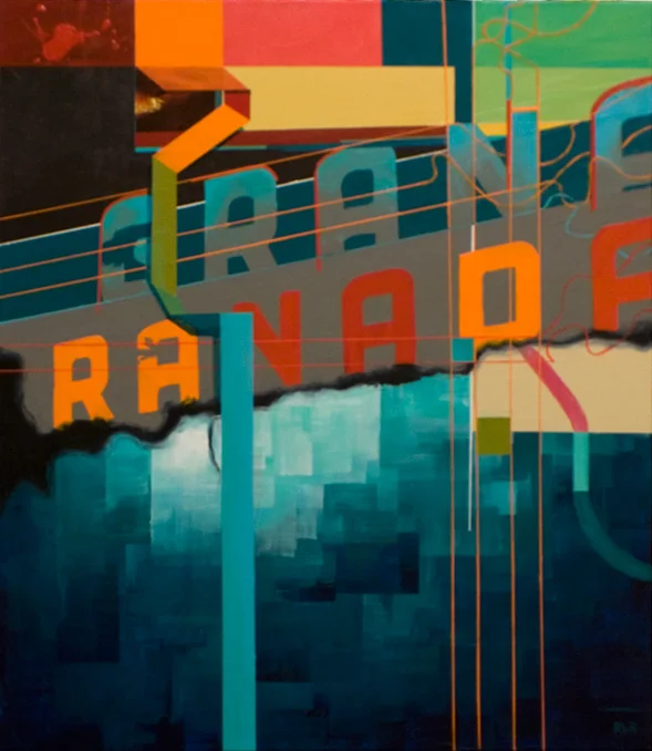 THE GRANADA SOUND MACHINE21"x24". ACRYLIC ON CANVAS(SOLD - COMMISSION)