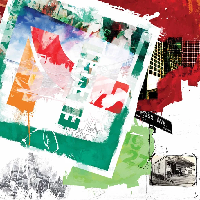 CORNER MARKET TIME LAPSE (IN THE STYLE OF ROBERT RAUSCHENBERG)21"x21". DIGITAL PAINTING(SOLD - COMMISSION)