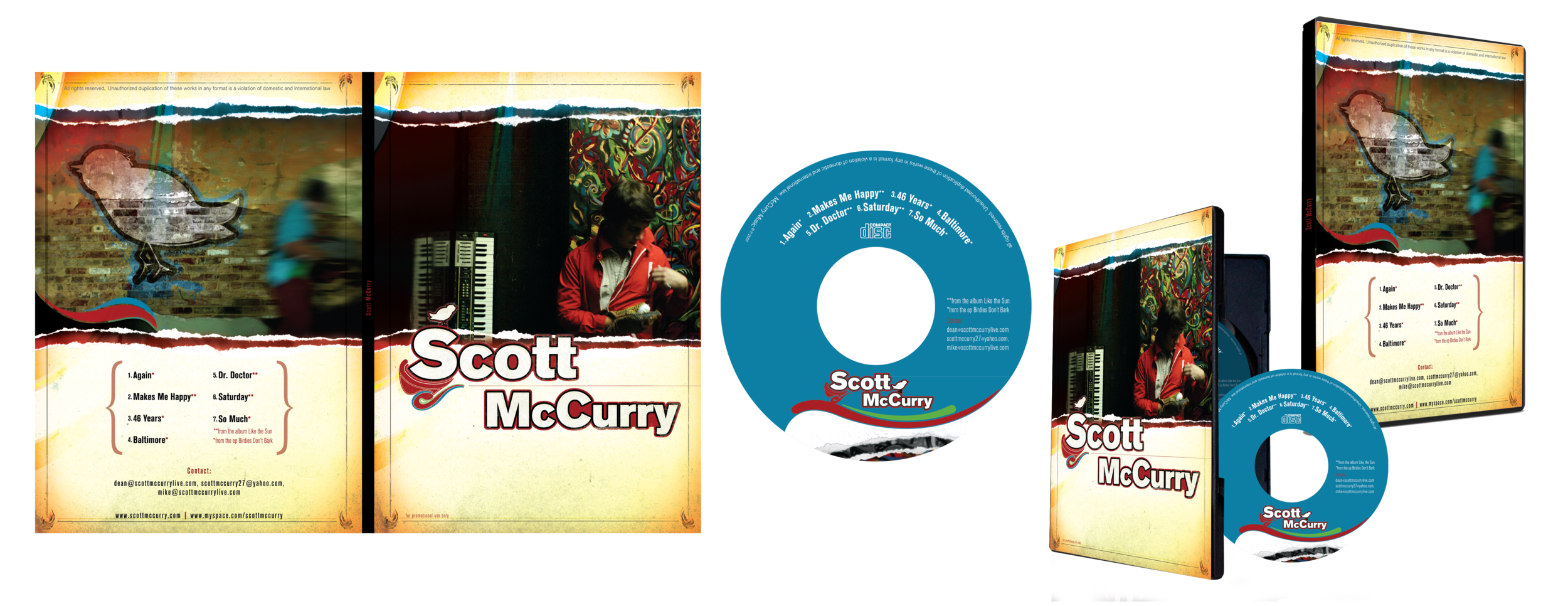 SCOTT MCCURRY BIRDIES DON'T BARK PROMOTIONAL DVD {DESIGN, PHOTOGRAPHY AND ILLUSTRATION}