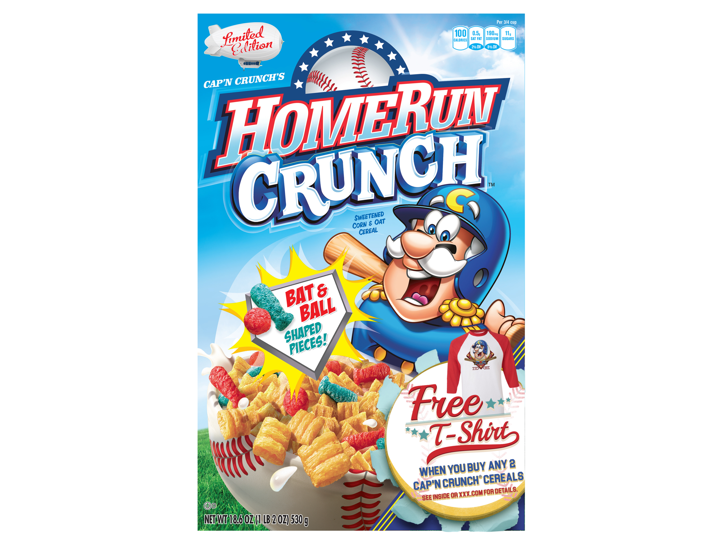 CAP'N CRUNCH HOMERUN CRUNCH PACKAGING VIOLATOR