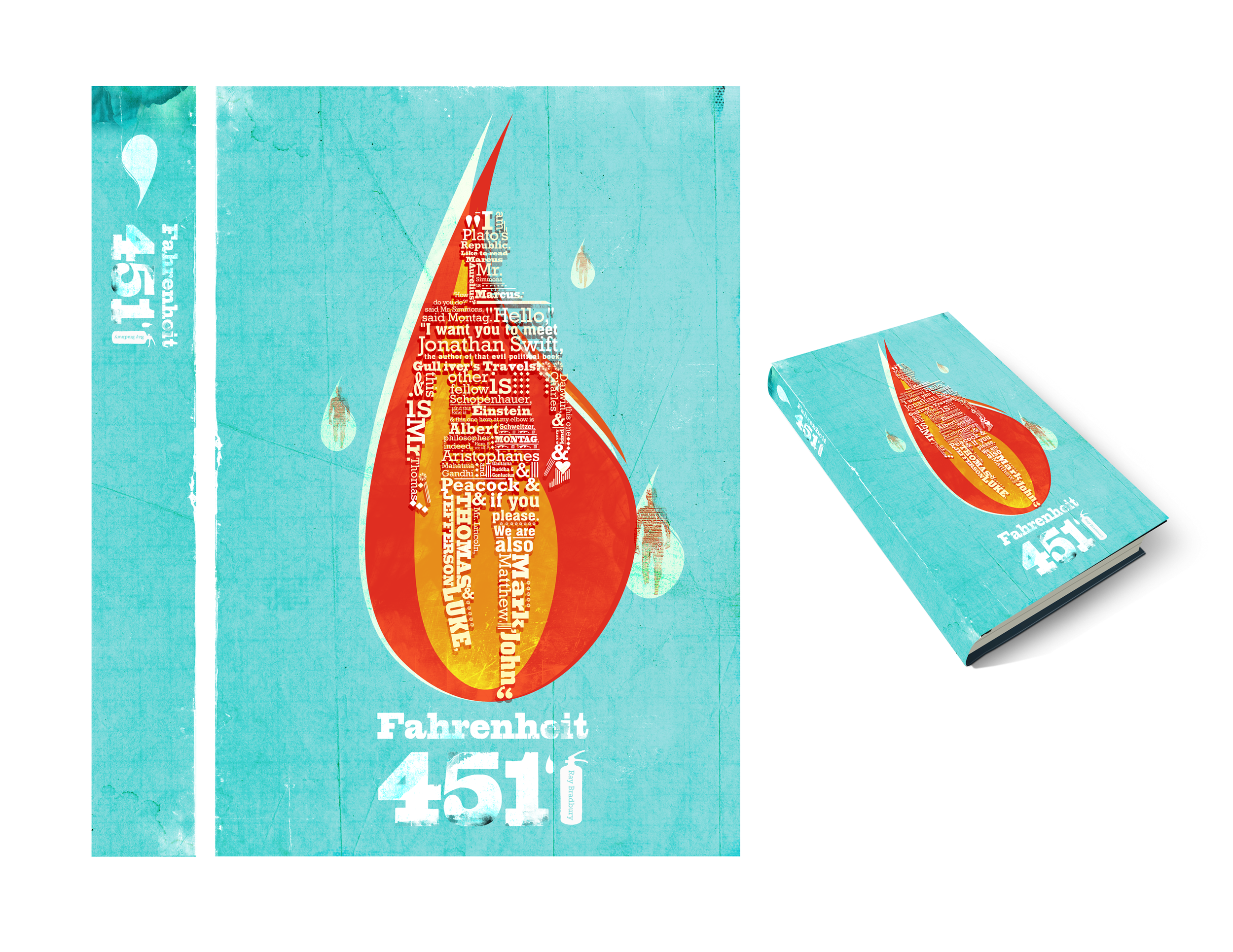 FAHRENHEIT 451 BOOK COVER DESIGN (CONCEPT)