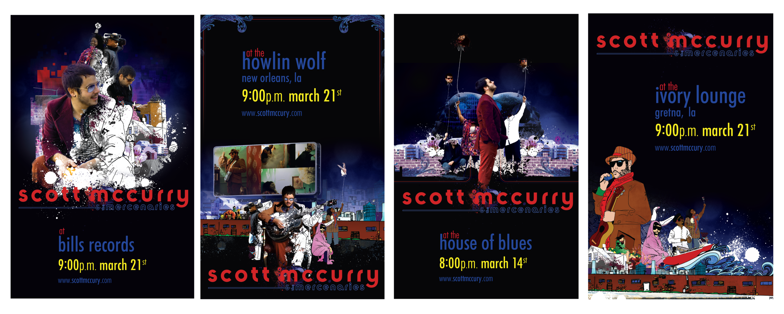 GO ON AND DO YOUR THING CONCERT POSTERS{DESIGN, PHOTOGRAPHY, AND ILLUSTRATION}