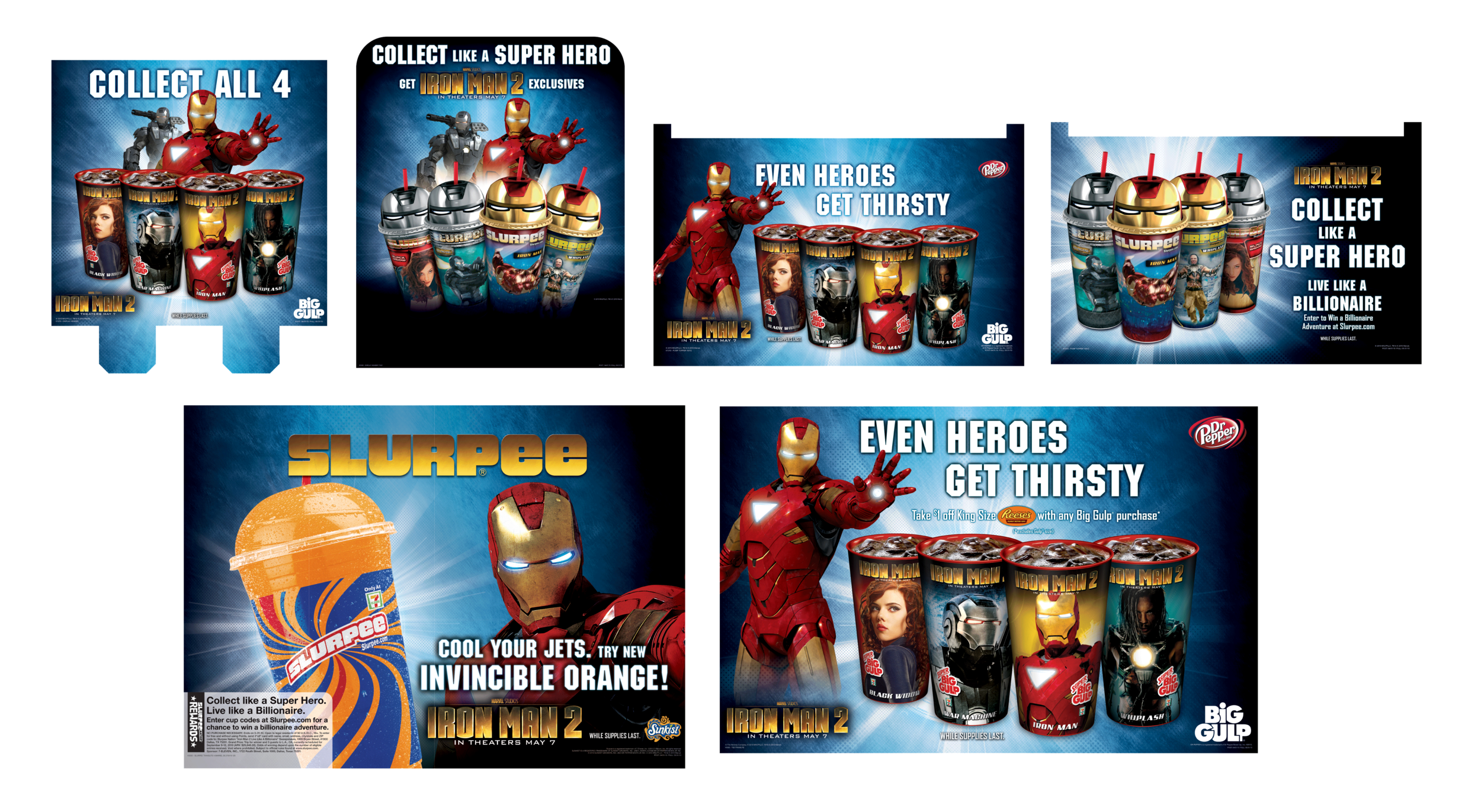 CASE CARDS, AND BIG GULP AND SLURPEE TRANSLITES