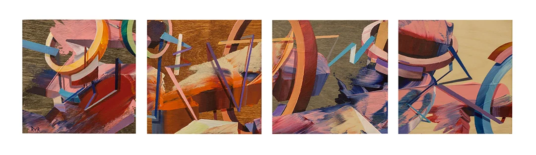 THE TUNNEL 24"x6". ACRYLIC ON WOOD (SOLD)