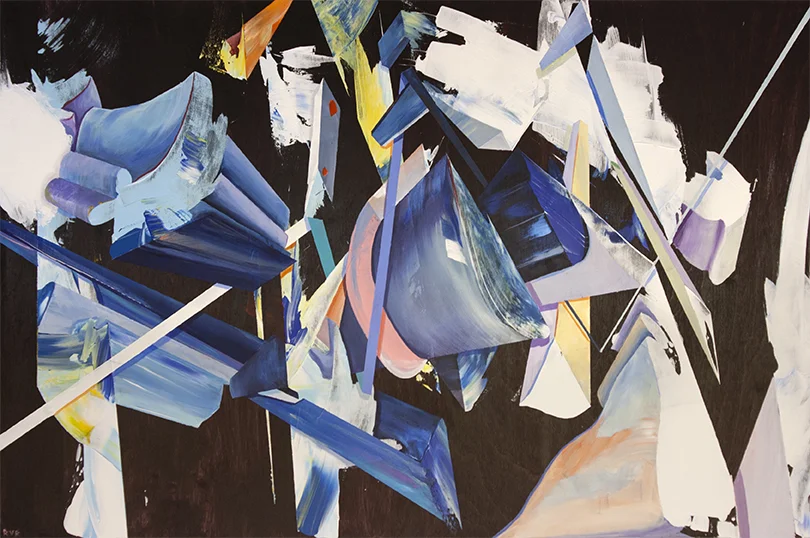 CRASH 36"x24". ACRYLIC ON WOOD