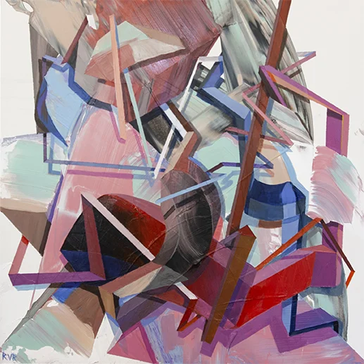 ROOTS 12"x12". ACRYLIC ON GESSO BOARD