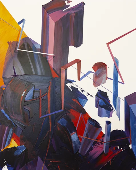 THE BREACH 16"x20". ACRYLIC ON GESSO BOARD