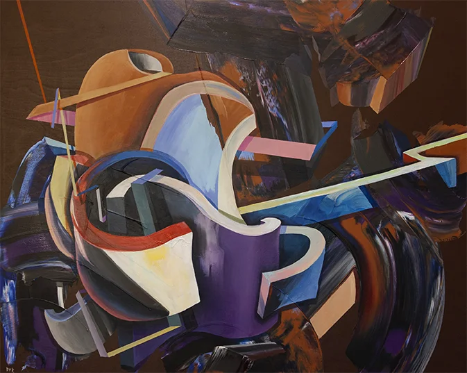 THE MOVEMENT 30"x24". ACRYLIC ON WOOD